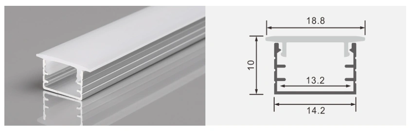 Aluminum LED Profile – SU-1509-Side