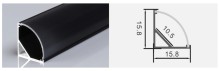 Aluminum LED Profile – SU-601-Black