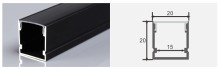 Aluminum LED Profile – SU-2020-Black