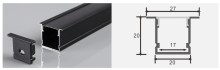 Aluminum LED Profile – SU-2020A-Black