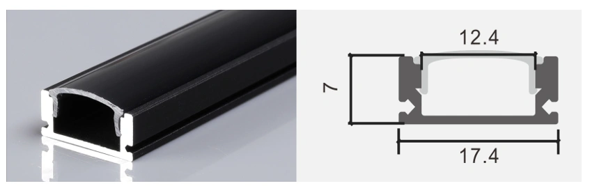 Aluminum LED Profile – SU-509-Black