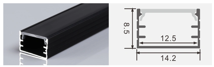 Aluminum LED Profile – SU-1509-Black