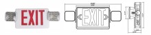 LED Exit Sign & Emergency Light Combo – HY-EXLCOMB01RED