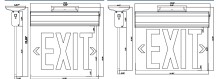 LED Edge Lit Exit Sign – HY-EXS028R-NYC