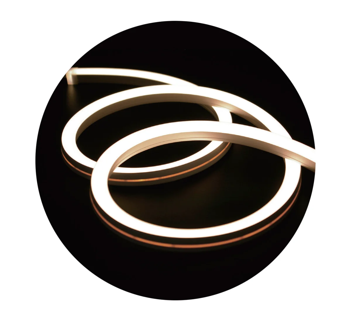 COB Square Side Bend Neon Flex 2700K – SU-STR24DC-27K-25FT-G12