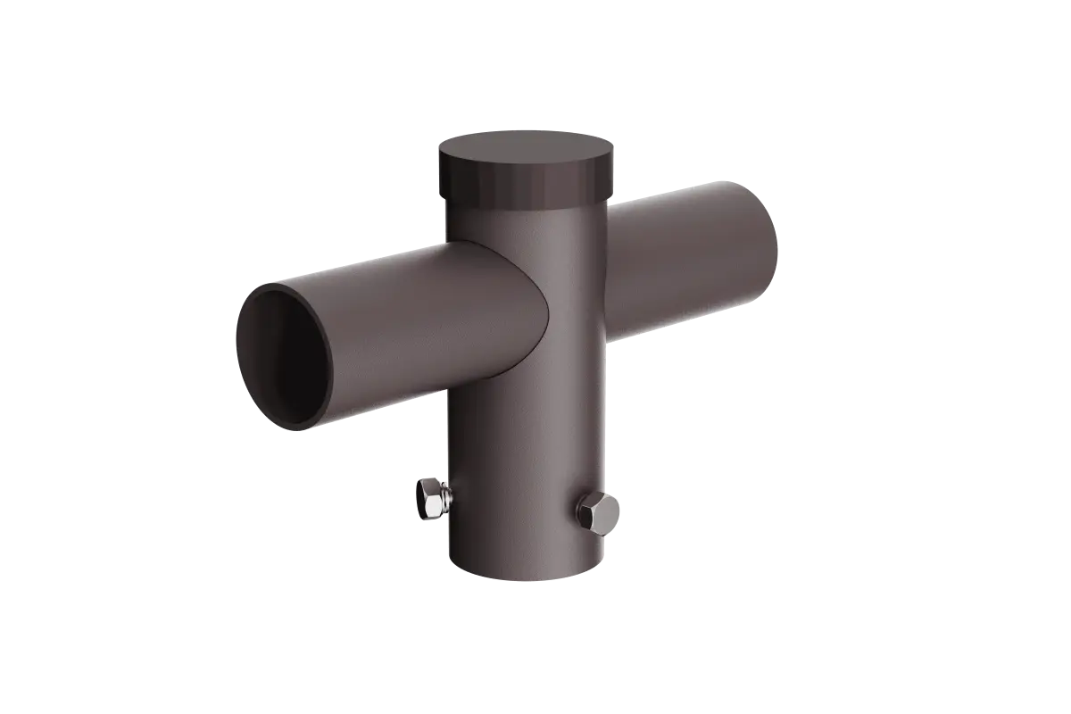 2-Head Round Pole Mount – 180°