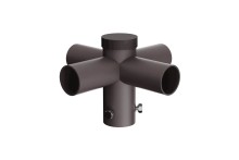 4-Head Round Pole Mount – 2⅜"