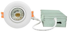 3-inch 5CCT COB Round Gimbal Downlight – SU-DN3INWH-8W5C-G8
