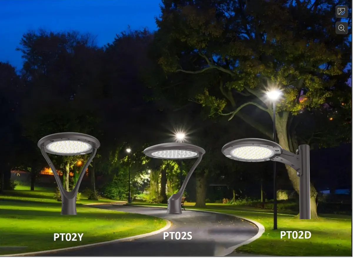 LED POST TOP 4 IN 1 LIGHTING DISTRIBUTION&POWER&CCT