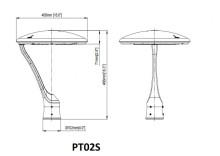 LED POST TOP 4 IN 1 LIGHTING DISTRIBUTION&POWER&CCT