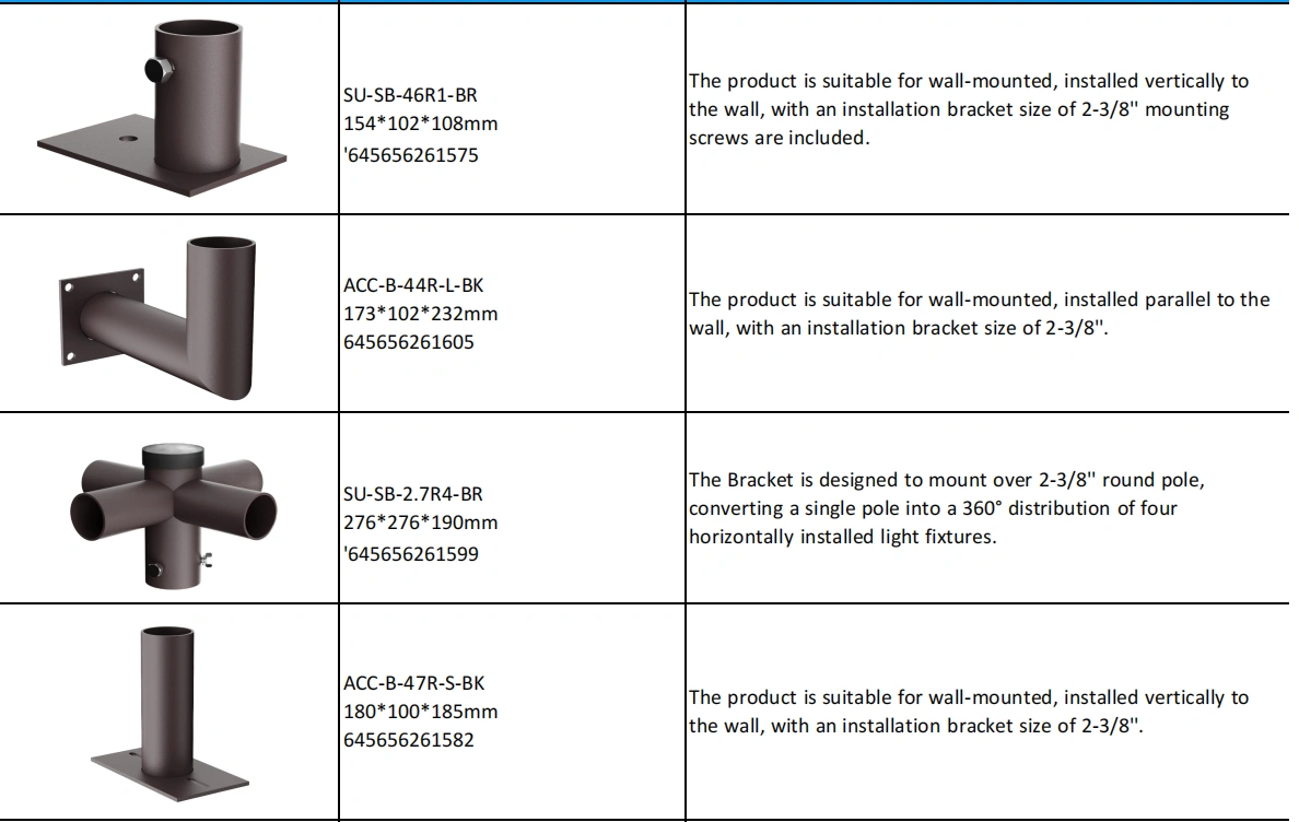 AREA LIGHT POLE&BRACKETS