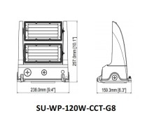 LED WALL PACK /UP&DOWN LIGHTING ,ADJUSTABLE WATTAGE 
