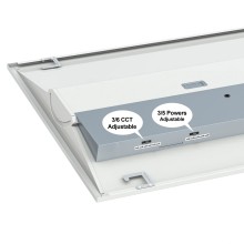 LED Troffer G2 2x4 65 W 160 lm/W 10400lm 5Powers & 5CCTs Adjustable
