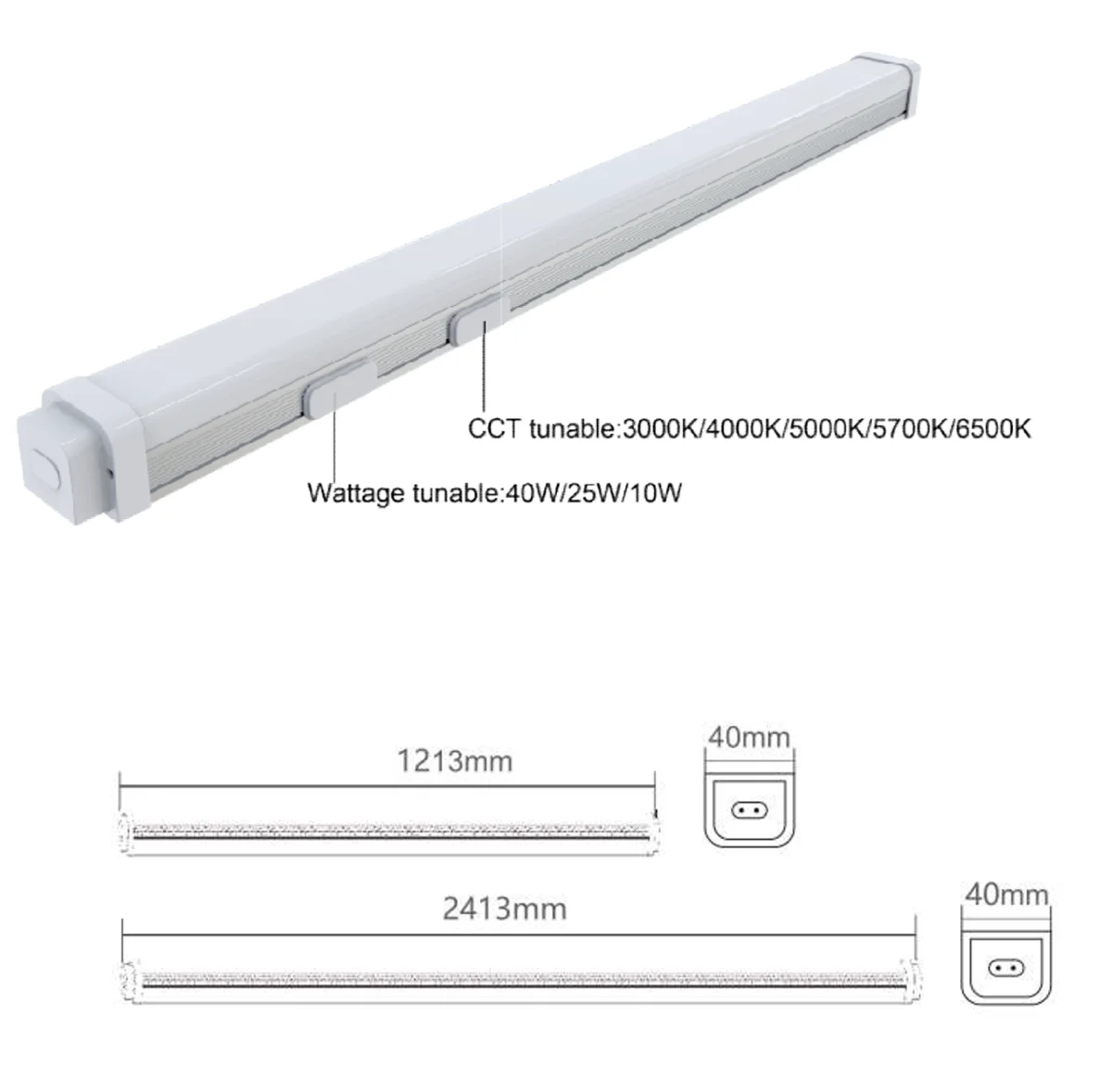 4FT LED Moisture Proof Tube