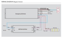 9W Constant Power Emergency LED Driver - Self-Diagnostic