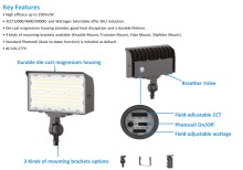 LED Flood Light – G1 Series 150W (Photocell On/Off, Wattage Adjustable & CCT Selectable)