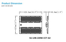 LED Linear High Bay – G2 Series (UGR<15, Wattage Adjustable, 3CCT Selectable)