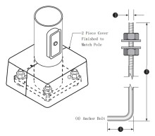 16FT Steel Light Pole – 3 Inch – 11 Gauge