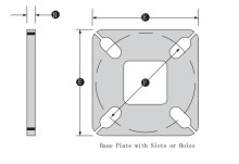 10FT Steel Light Pole – 4 Inch – 11 Gauge (Flat Base Series)