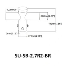 2-Head Round Pole Mount – 180°