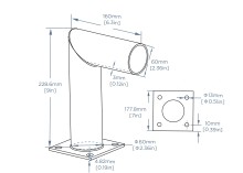 Horizontal Light Pole Bracket – LS-HL2