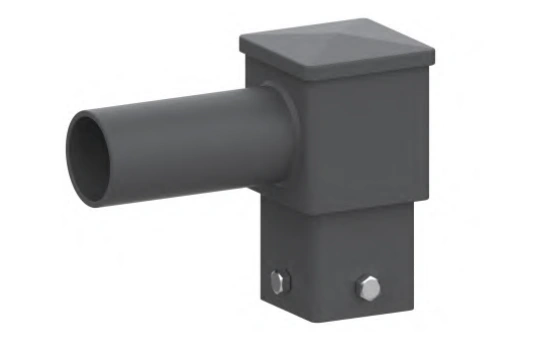 4-Inch Square Pole Tenon Adapter – LS-F1-4IN