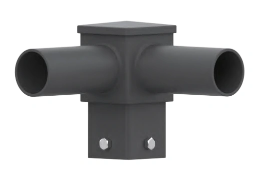 4-Inch Square Pole Tenon Adapter – Corner Mount (LS-FC2-4IN)