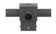 5-Inch Square Pole Tenon Adapter – Triple Mount (LS-F3-5IN)