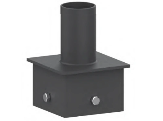 4-Inch Square Pole Tenon Adapter – Downward Mount (LS-FD1-4IN)