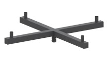 Rotatable Light Pole Arm – Medium-Length Dual Fixture Mount (LS-FR4)