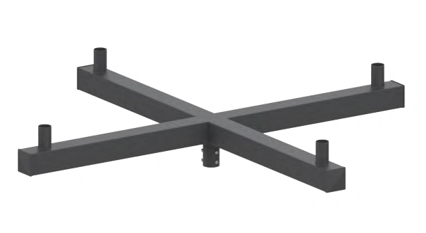Rotatable Light Pole Arm – Medium-Length Dual Fixture Mount (LS-FR4)