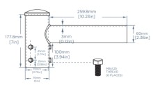 Horizontal Round Pole Bracket – LS-RH1