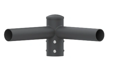 Horizontal Round Pole Bracket – Dual Fixture Mount (LS-RH2)