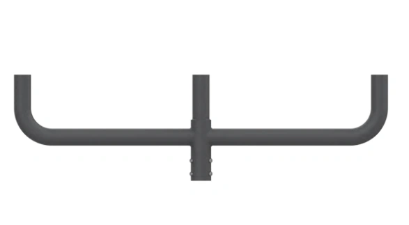 Round Pole Light Arm – Triple Fixture Mount (LS-RL3)