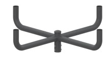 Round Pole Light Arm – Quad Fixture Mount (LS-RL4)
