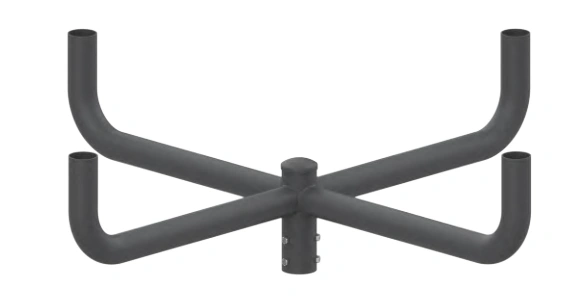 Round Pole Light Arm – Quad Fixture Mount (LS-RL4)