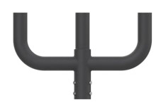 Round Pole Long-Arm Mount – Triple Fixture (LS-RL03)