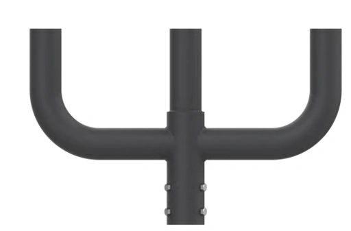 Round Pole Long-Arm Mount – Triple Fixture (LS-RL03)