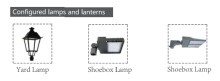 Round Pole Long-Arm Mount – Triple Fixture (LS-RL03)