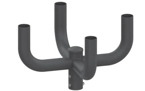 Round Pole Long-Arm Mount – Quad Fixture (LS-RL04)